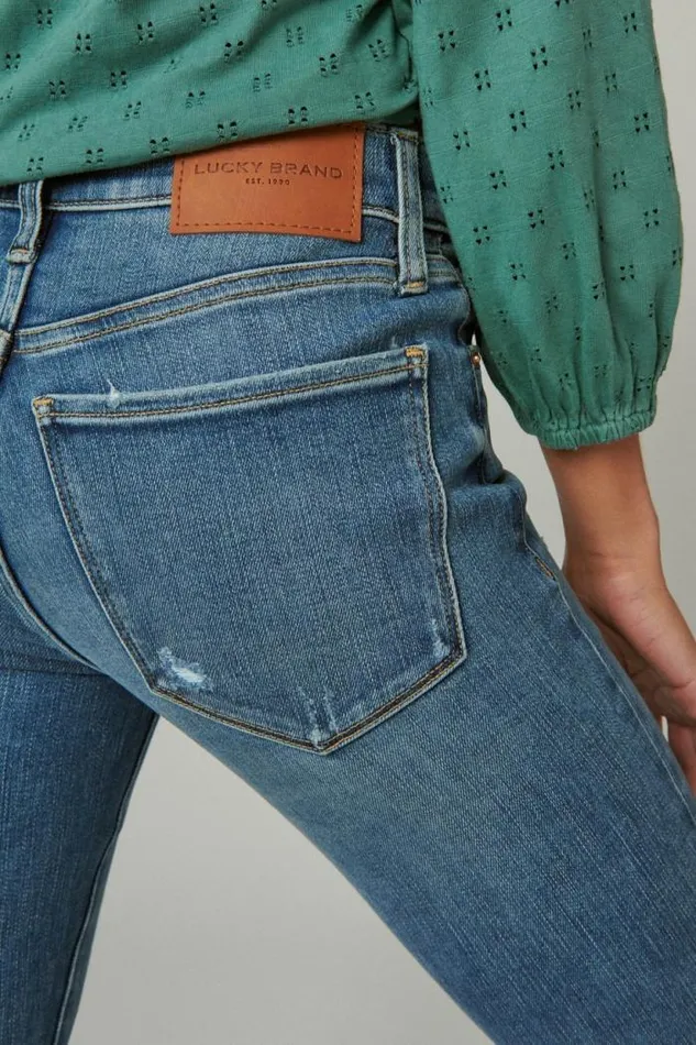 Lucky Brand Mid Rise Ava Skinny Spellbound Dest Women Jeans