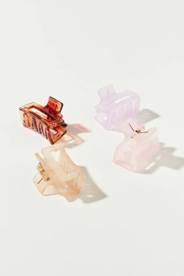 Lucky Brand Mini Rectangle Claw Set Multi Women Hair Accessories