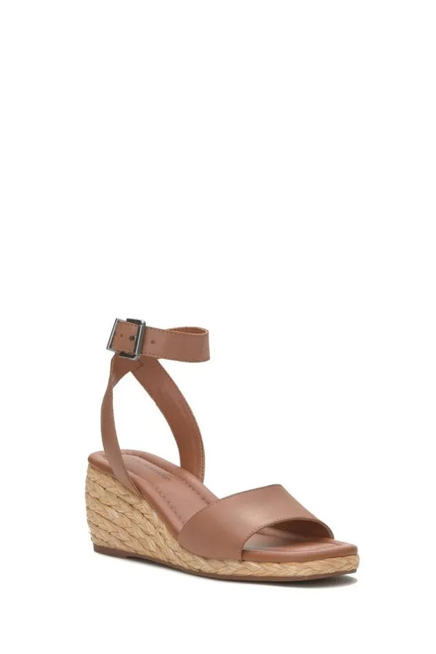 Lucky Brand Nalmo Espadrille Wedge Medium Dark Beige Women Shoes