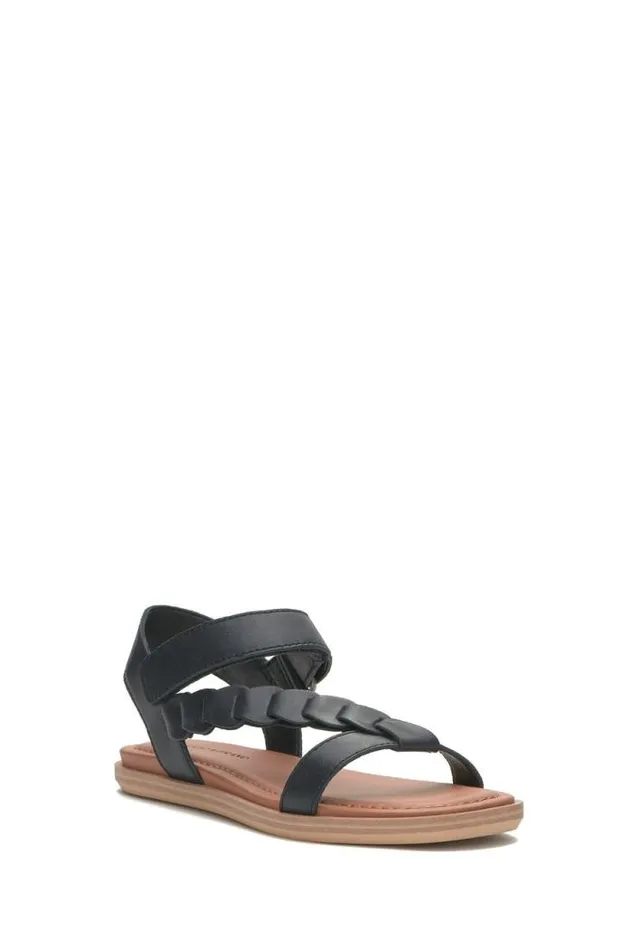 Lucky Brand Natany Braided Sandal Black Women Shoes