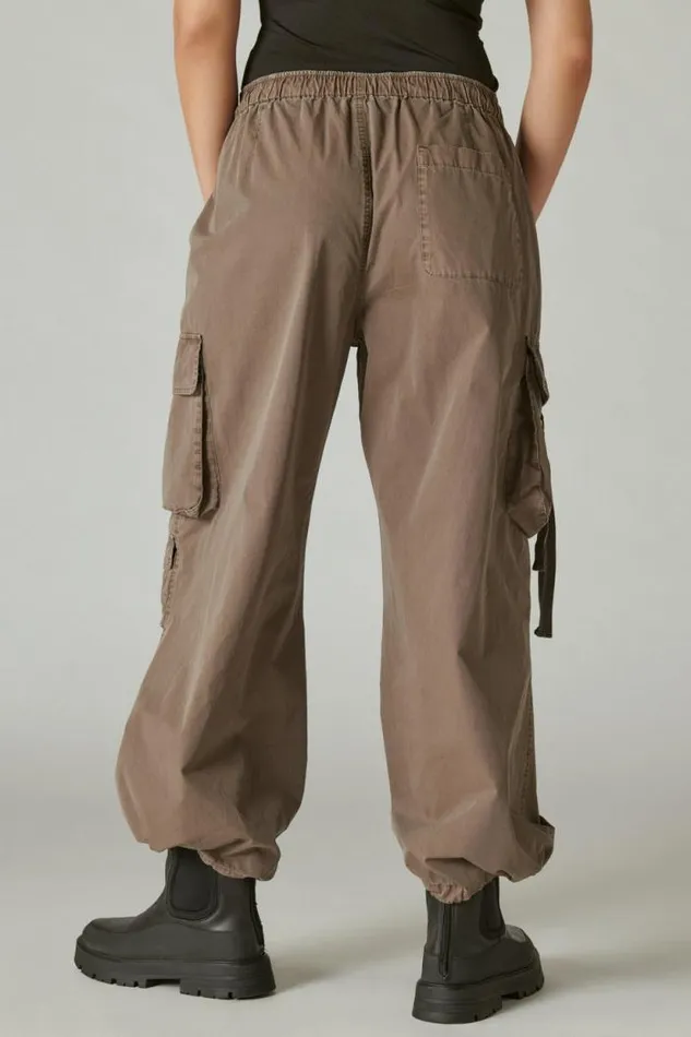 Lucky Brand Parachute Cargo Pant Mushroom Women Pants