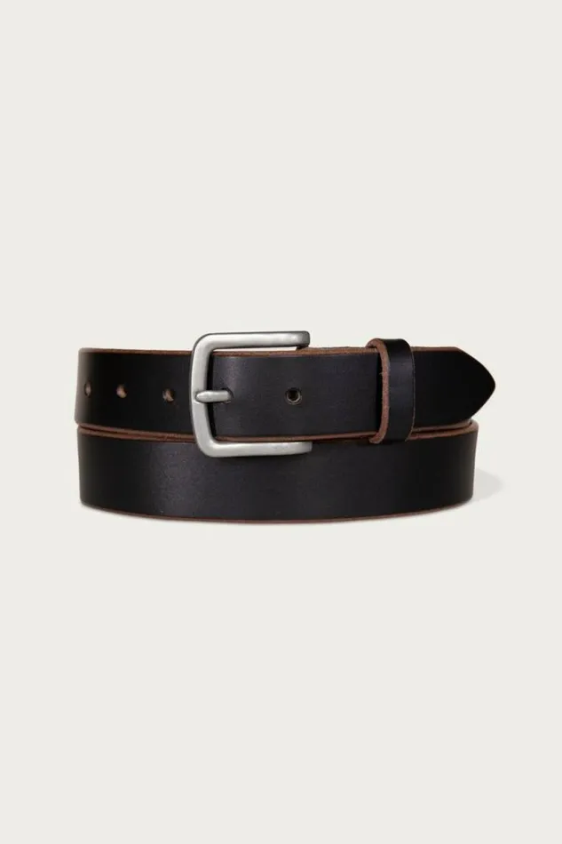 Lucky Brand Raw Cut Edged Leather Jean Belt Black Men Belts