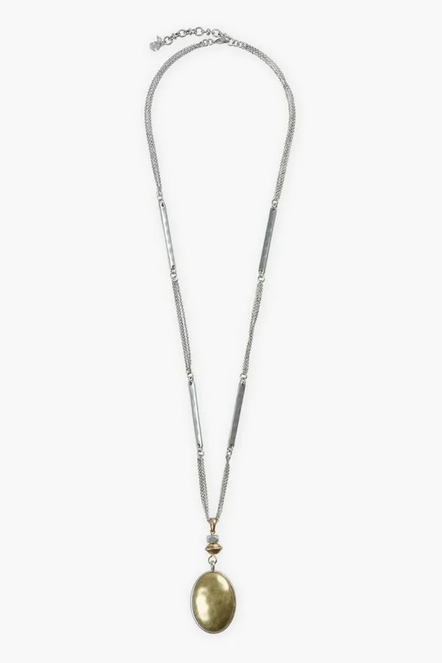 Lucky Brand Reversible Pendant Two Tone Women Jewelry