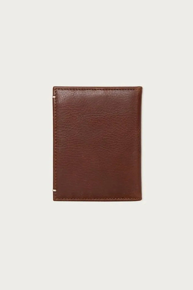 Lucky Brand Smooth Leather Lfold Wallet Dark Brown Men Bags and Wallets
