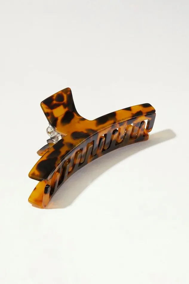 Lucky Brand Thin Tortoise Claw Clip Brownblack Women Hair Accessories