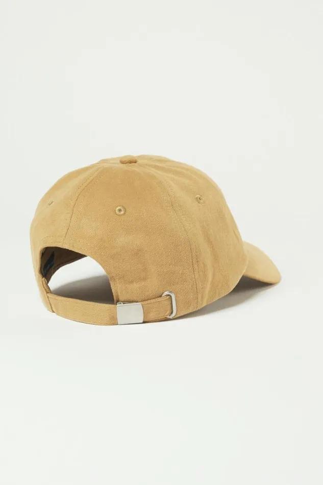 Lucky Brand Washed Canvas Baseball Cap Dark Brown MenWomen Hats