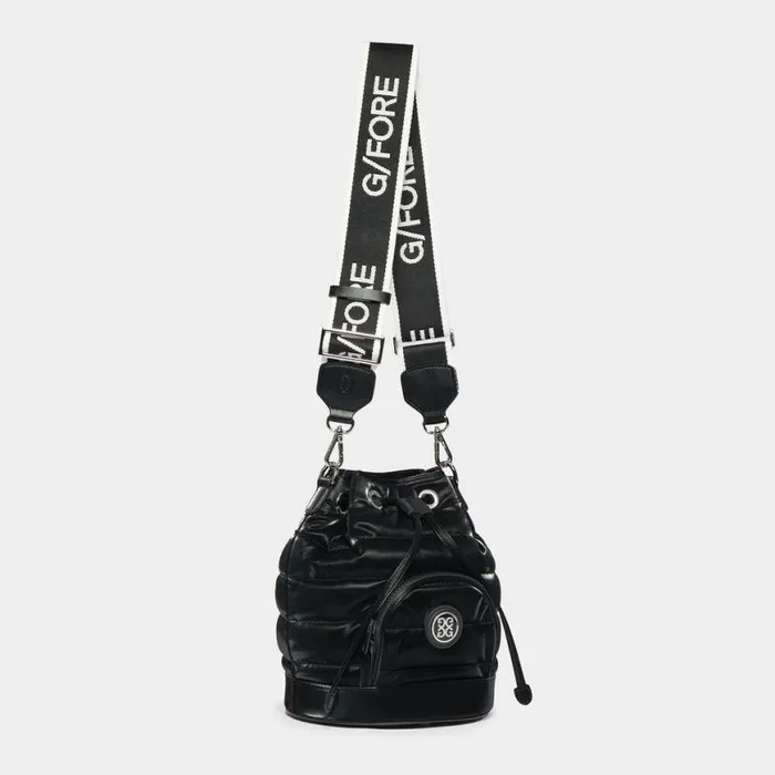 Luggage and Bags MenWomen GFORE LTD RELEASE CIRCLE G039S QUILTED BUCKET BAG Onyx