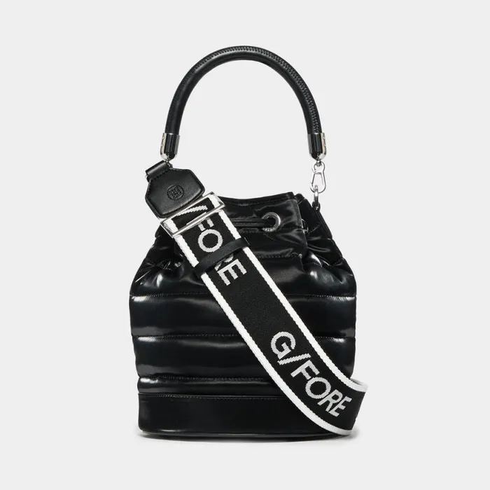 Luggage and Bags MenWomen GFORE LTD RELEASE CIRCLE G039S QUILTED BUCKET BAG Onyx