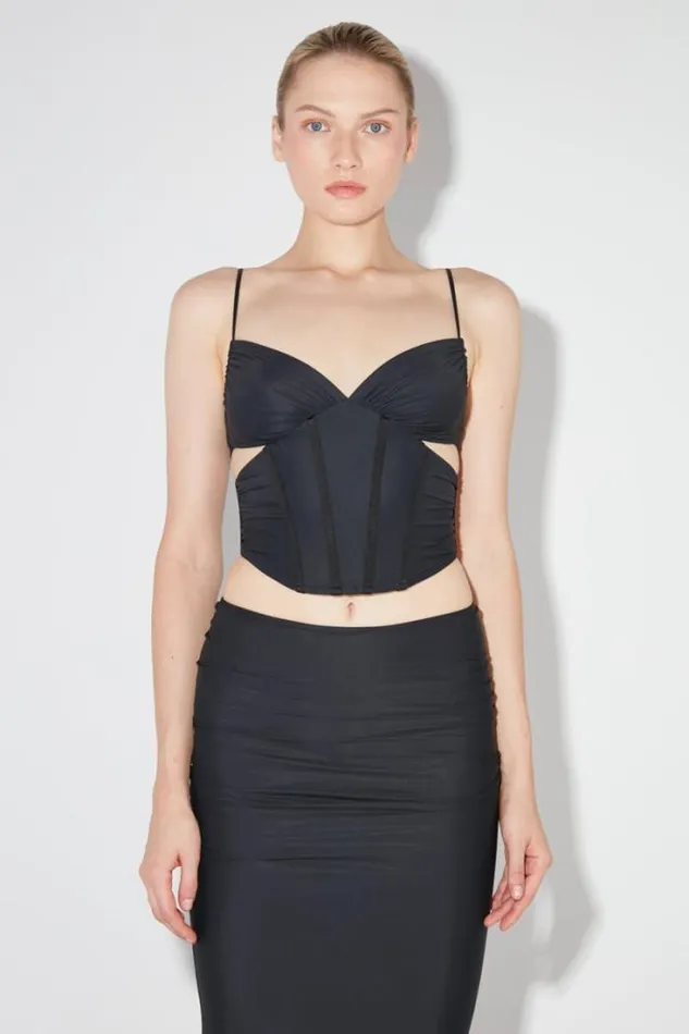 Lycra Corset Black Women MISBHV Tops
