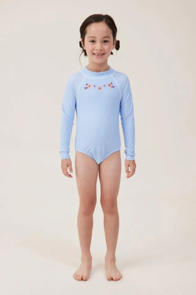 Lydia One Piece Dusk Bluebirdie Stripe Girls Cotton On Swimwear Lydia One Piece Dusk Bluebirdie Stripe Girls Cotton On Swimwear