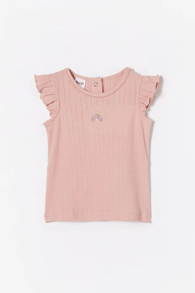Lynlee Sleeveless Flutter Top Zephyrrainbow Baby Cotton On Tops Jackets and Sweaters Lynlee Sleeveless Flutter Top Zephyrrainbow Baby Cotton On Tops Jackets and Sweaters