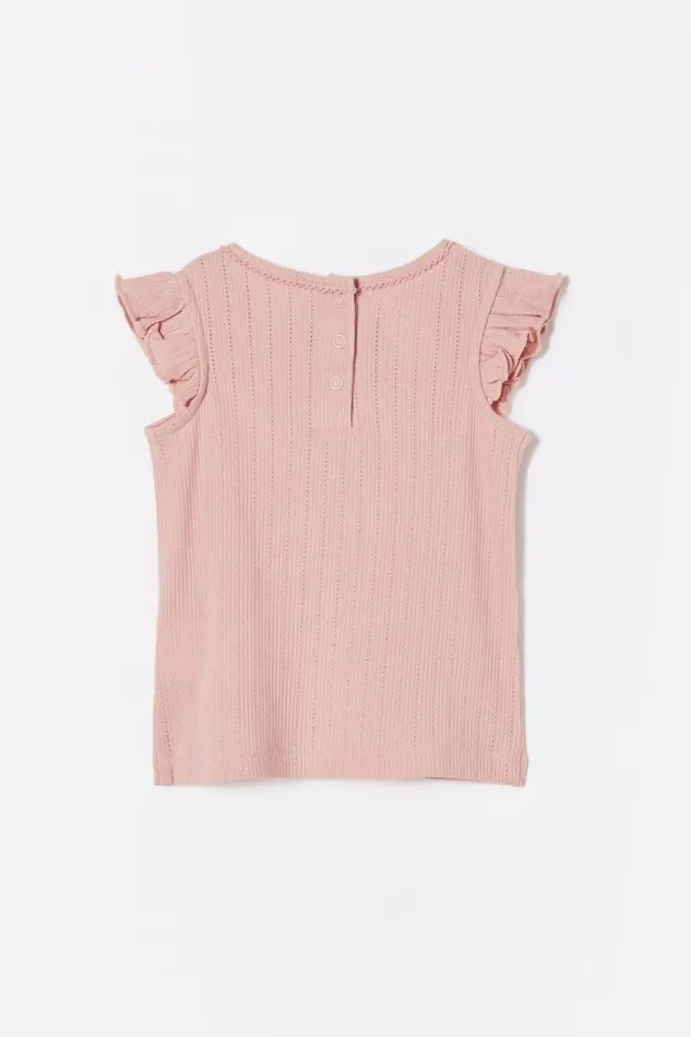 Lynlee Sleeveless Flutter Top Zephyrrainbow Baby Cotton On Tops Jackets and Sweaters