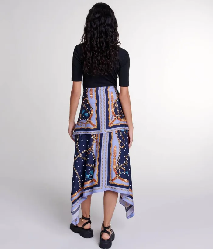 Maje Illusion Effect Patterned Dress Women Dresses