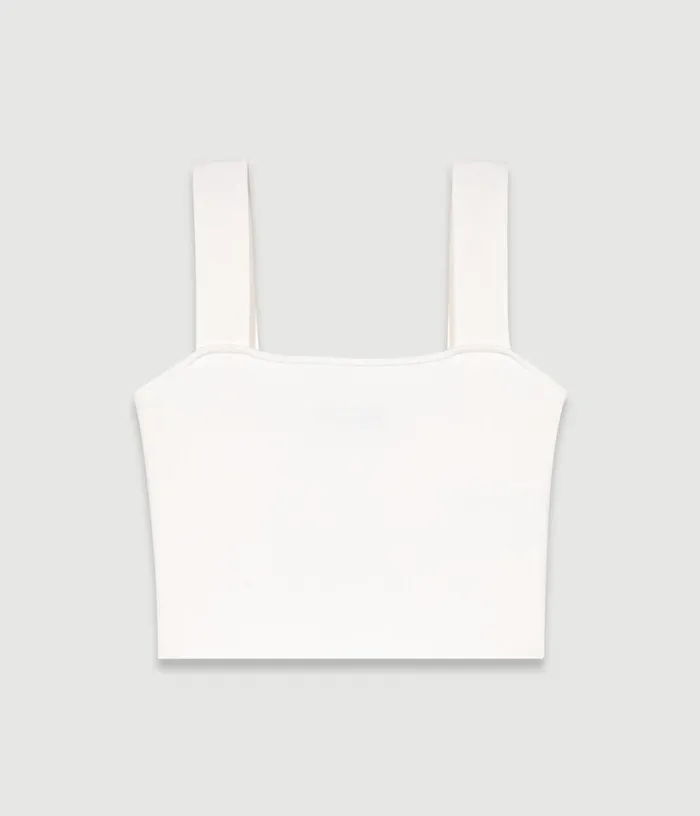 Maje Knit Crop Top Women Tops and Shirts