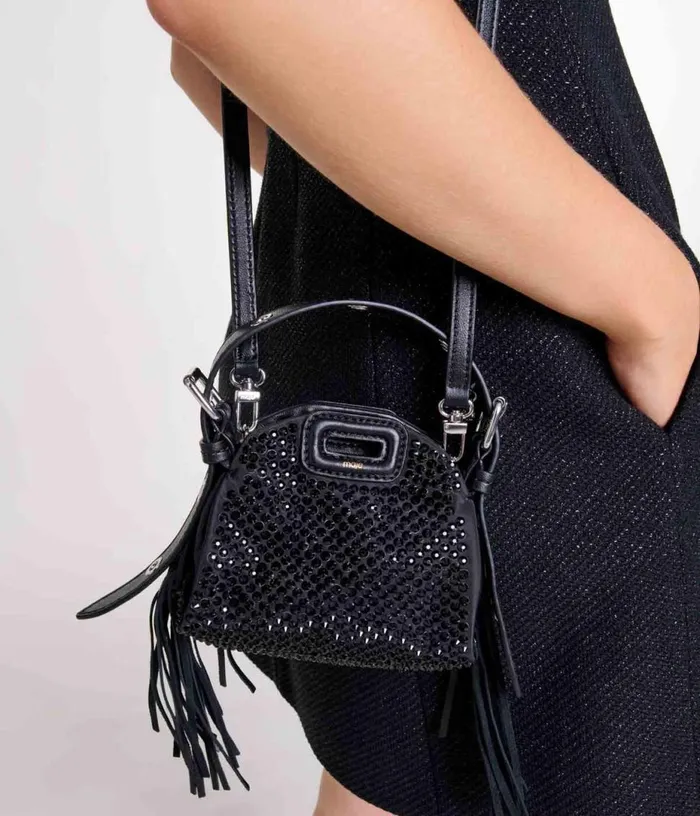 Maje Miss M Nano Rhinestone Bag Women Mini Bags