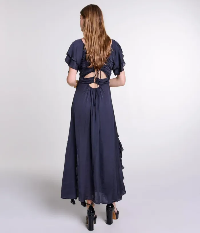Maje Openback Maxi Dress Women Dresses