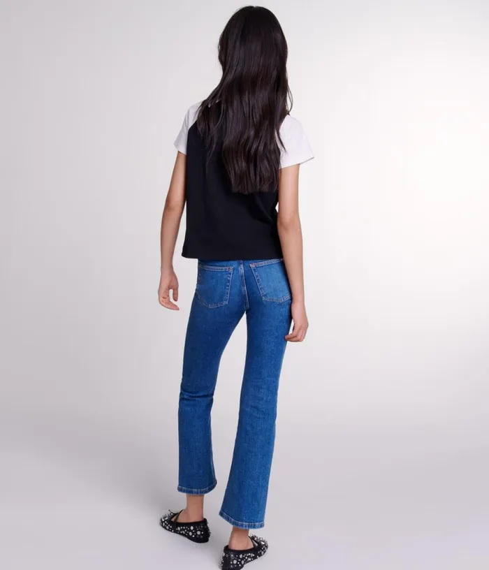 Maje quotSaintHonoreacutequot Diamanteacute Tshirt Women Tops and Shirts