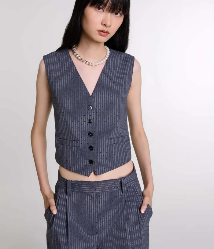 Maje Rhinestone Jacket Women Blazers and Jackets