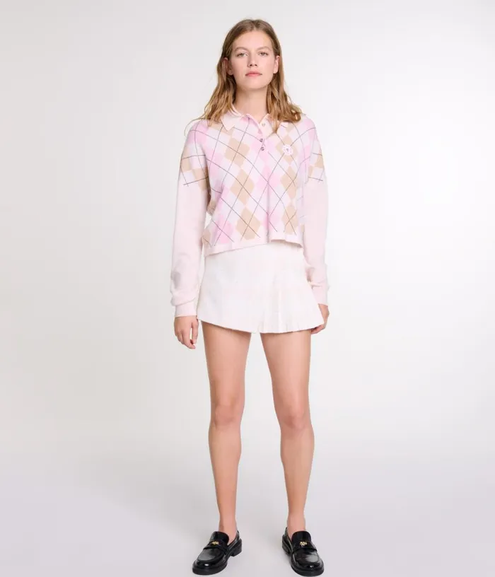 Maje Short Woolblend Sweater Women Sweaters and Cardigans