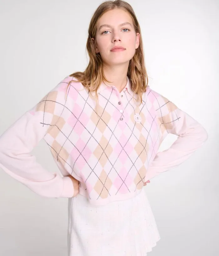 Maje Short Woolblend Sweater Women Sweaters and Cardigans