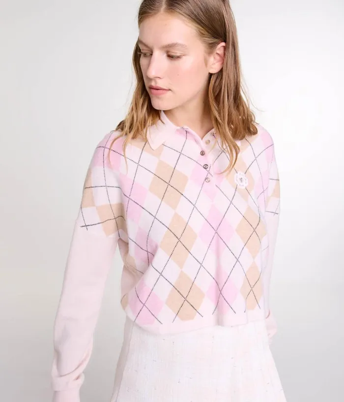 Maje Short Woolblend Sweater Women Sweaters and Cardigans