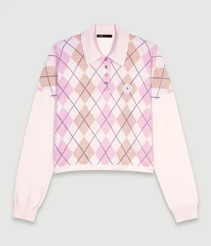 Maje Short Woolblend Sweater Women Sweaters and Cardigans
