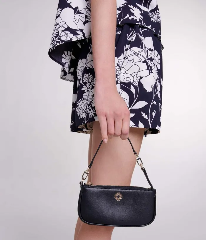 Maje Small Leather Clutch Bag Women Small Leather Goods