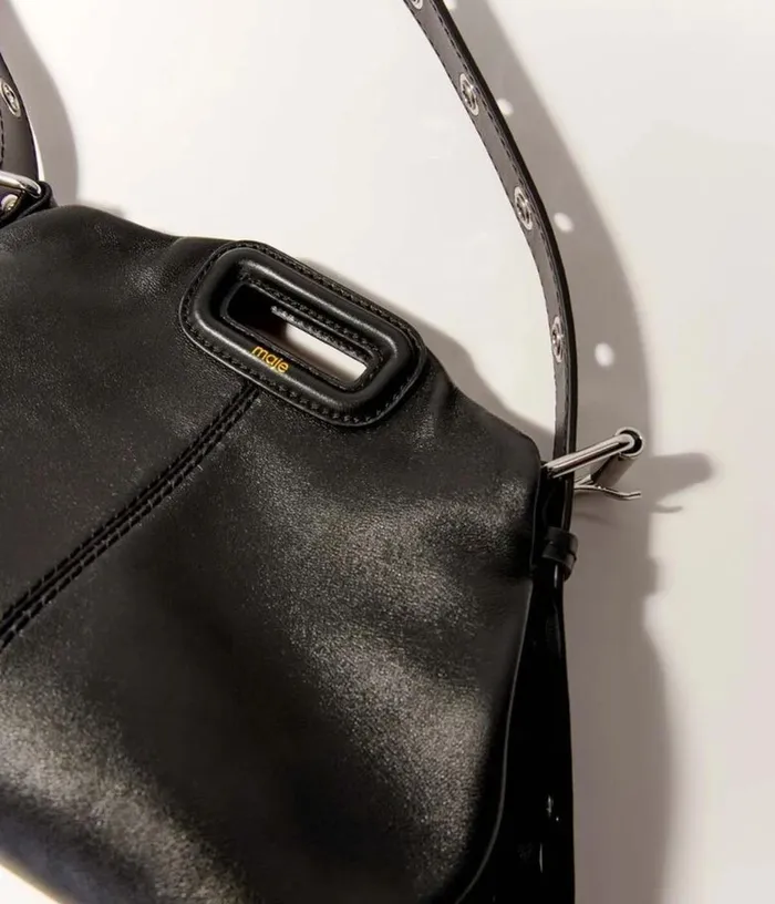 Maje Smooth Leather Mini Miss M Bag Women Mini Bags