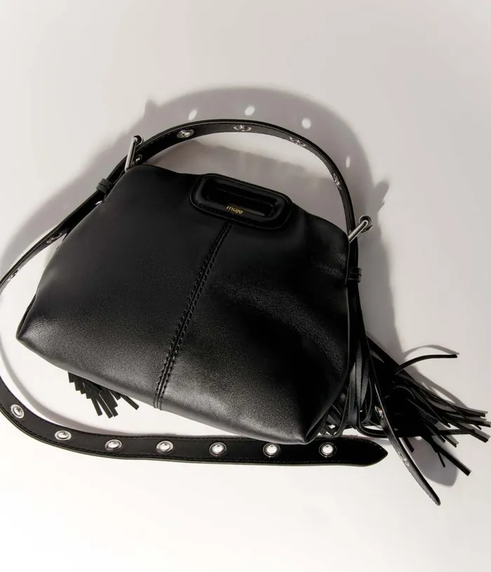 Maje Smooth Leather Mini Miss M Bag Women Mini Bags
