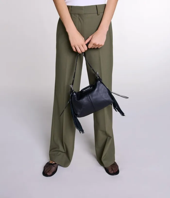 Maje Smooth Leather Mini Miss M Bag Women Mini Bags