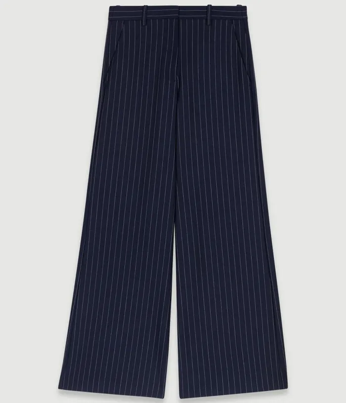 Maje Striped Trousers Women Pants and Jeans