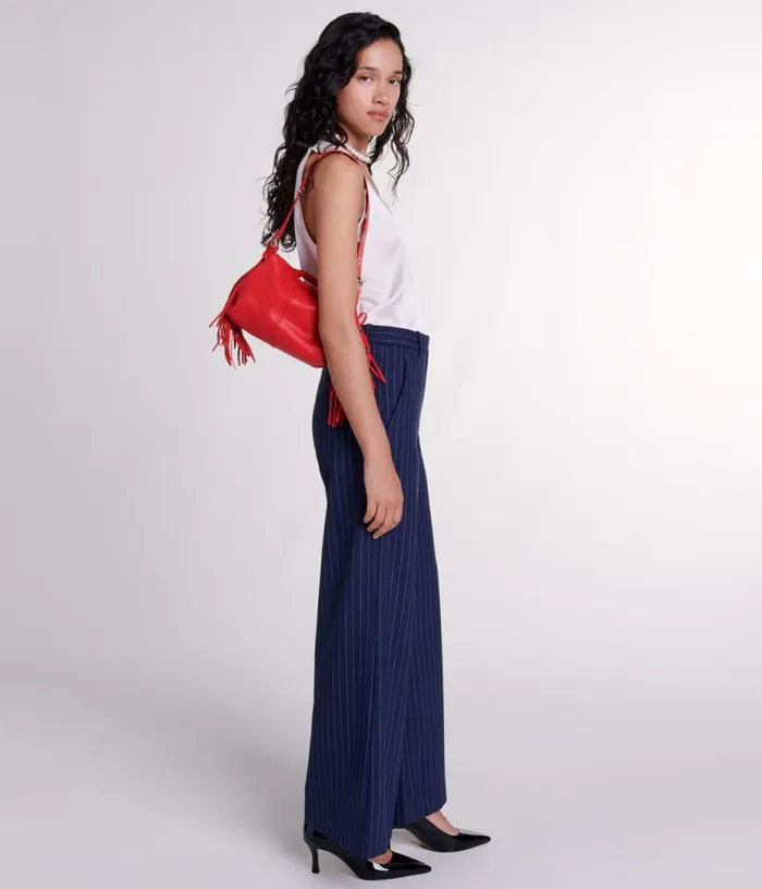 Maje Striped Trousers Women Pants and Jeans