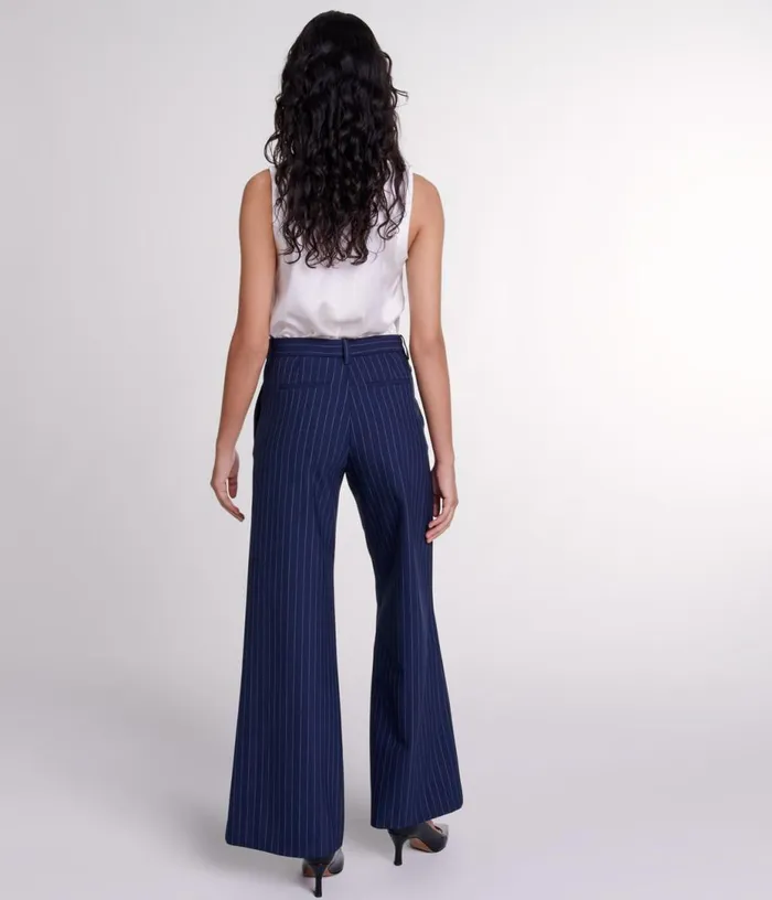 Maje Striped Trousers Women Pants and Jeans