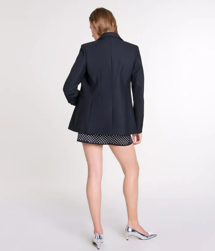 Maje Suit Jacket With Brooch Women Blazers and Jackets