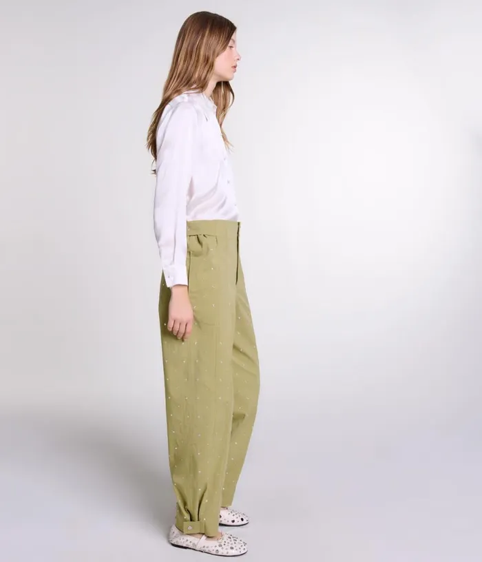Maje White Silk Shirt Women Tops and Shirts