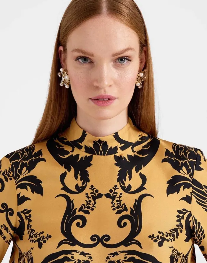 Make An Exit Top Cherubs Gold Women La Double J Shirts and Tops Make An Exit Top Cherubs Gold Women La Double J Shirts and Tops