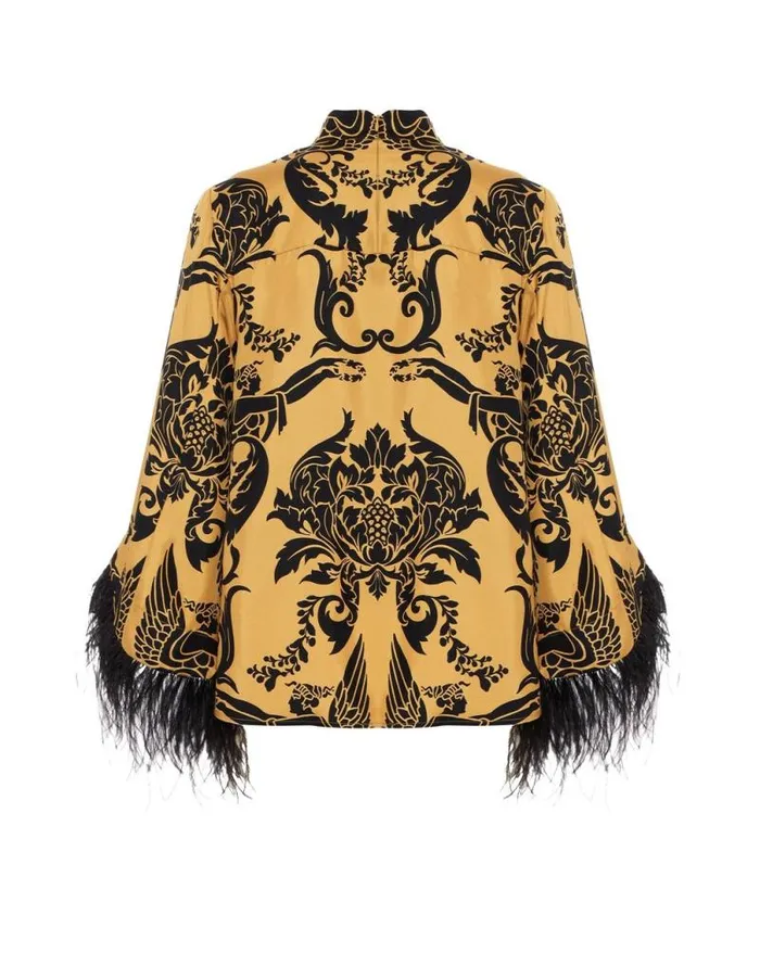 Make An Exit Top Cherubs Gold Women La Double J Shirts and Tops Make An Exit Top Cherubs Gold Women La Double J Shirts and Tops
