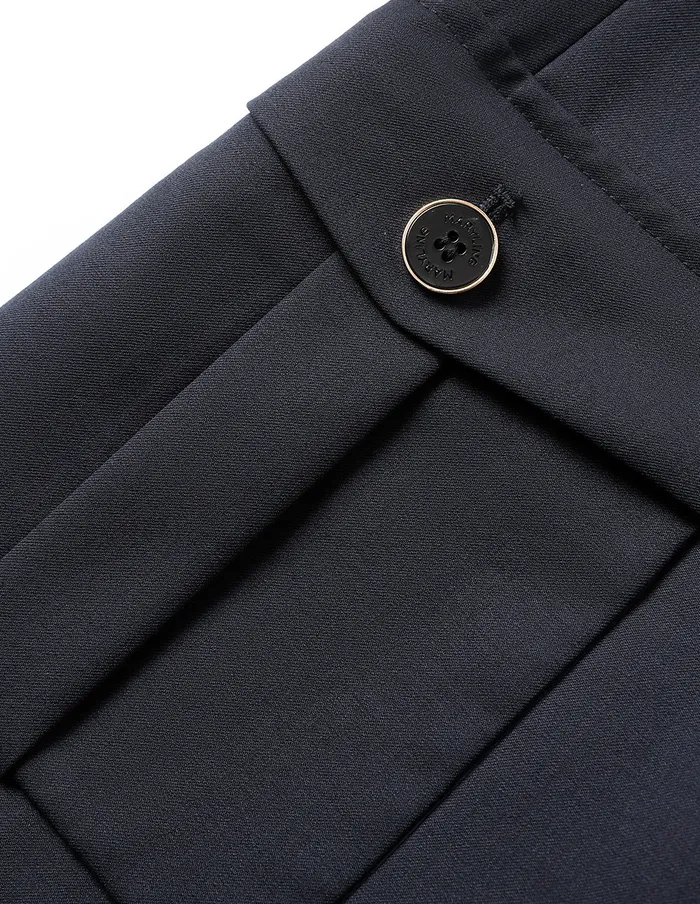 MARYLING Blazers Dark Blue DoubleBreasted Waisted Blazer Midnight Blue 8211 Women MARYLING Blazers Dark Blue DoubleBreasted Waisted Blazer Midnight Blue 8211 Women