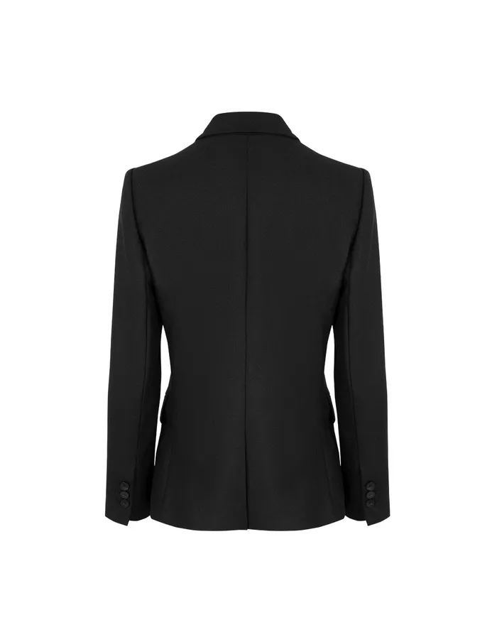 MARYLING Blazers DoubleBreasted Peak Lapel Blazer Black 8211 Women