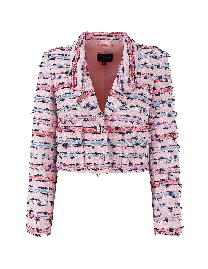 MARYLING Blazers SINGLEBREASTED NOTCHLAPEL CROP JACKET Mix 8211 Women