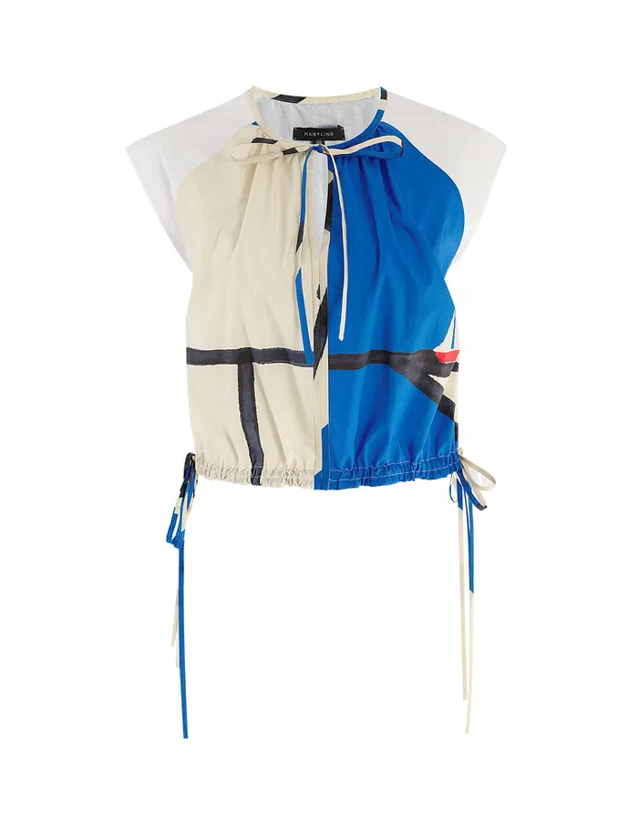MARYLING Blouse Raglansleeved Crop Top Mix 8211 Women MARYLING Blouse Raglansleeved Crop Top Mix 8211 Women