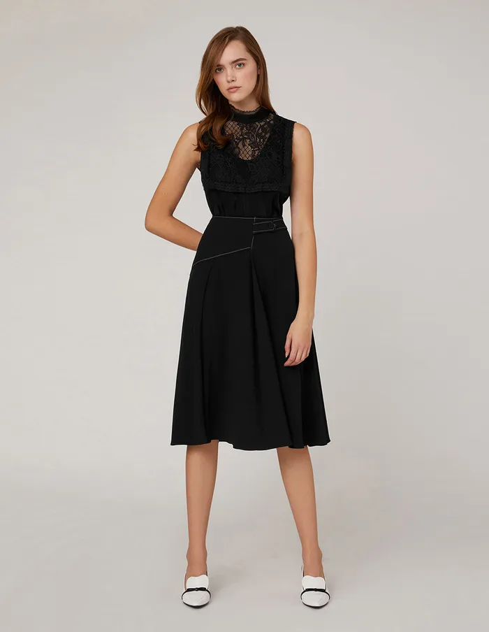 MARYLING Blouse SLEEVELESS LACE TOP Black 8211 Women