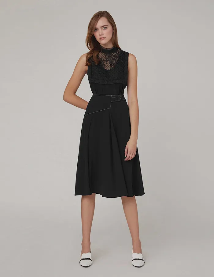 MARYLING Blouse SLEEVELESS LACE TOP Black 8211 Women MARYLING Blouse SLEEVELESS LACE TOP Black 8211 Women