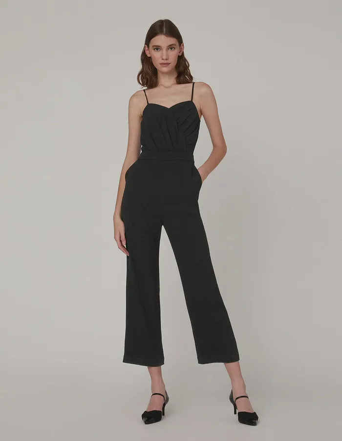MARYLING Jumpsuits Suspender Jumpsuit Black 8211 Women
