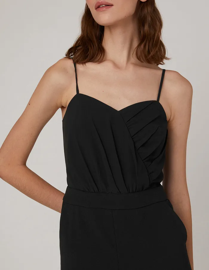 MARYLING Jumpsuits Suspender Jumpsuit Black 8211 Women
