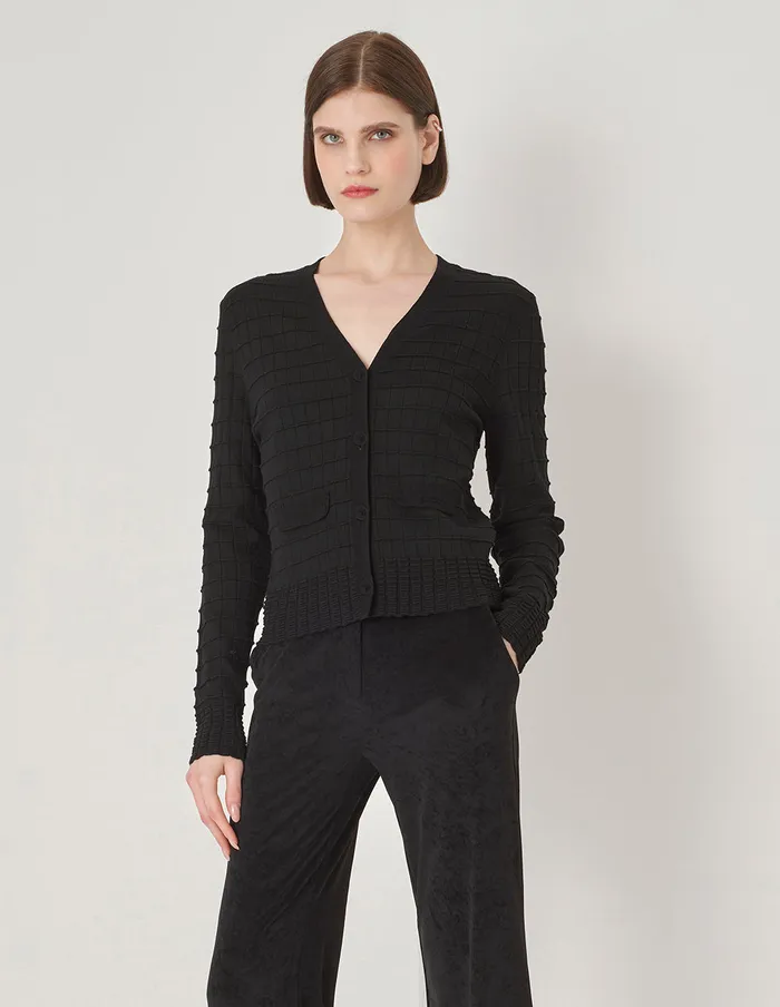 MARYLING Knitwear Black VNeck Knit Cardigan Black 8211 Women MARYLING Knitwear Black VNeck Knit Cardigan Black 8211 Women