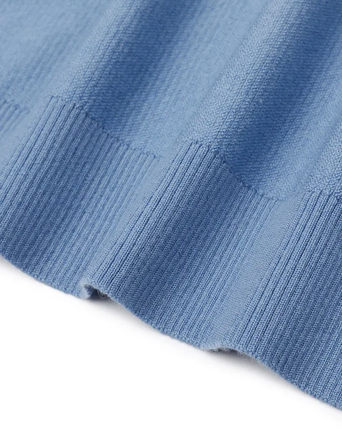 MARYLING Knitwear Blue Wool Knitted Cardigan Blue 8211 Women MARYLING Knitwear Blue Wool Knitted Cardigan Blue 8211 Women