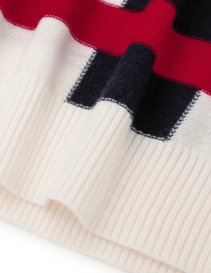 MARYLING Knitwear HeartShaped Collared Wool Jacquard Knitted Top Mix 8211 Women MARYLING Knitwear HeartShaped Collared Wool Jacquard Knitted Top Mix 8211 Women