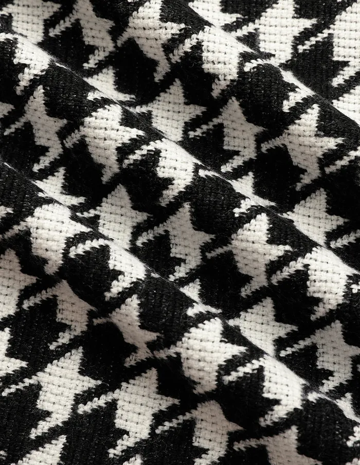 MARYLING Knitwear Houndstooth Knitted Shawl Houndstooth 8211 Women