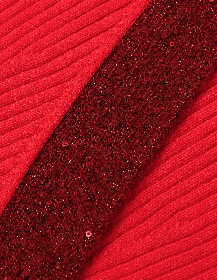 MARYLING Knitwear Red Crossover Knitted Sweater Red 8211 Women MARYLING Knitwear Red Crossover Knitted Sweater Red 8211 Women